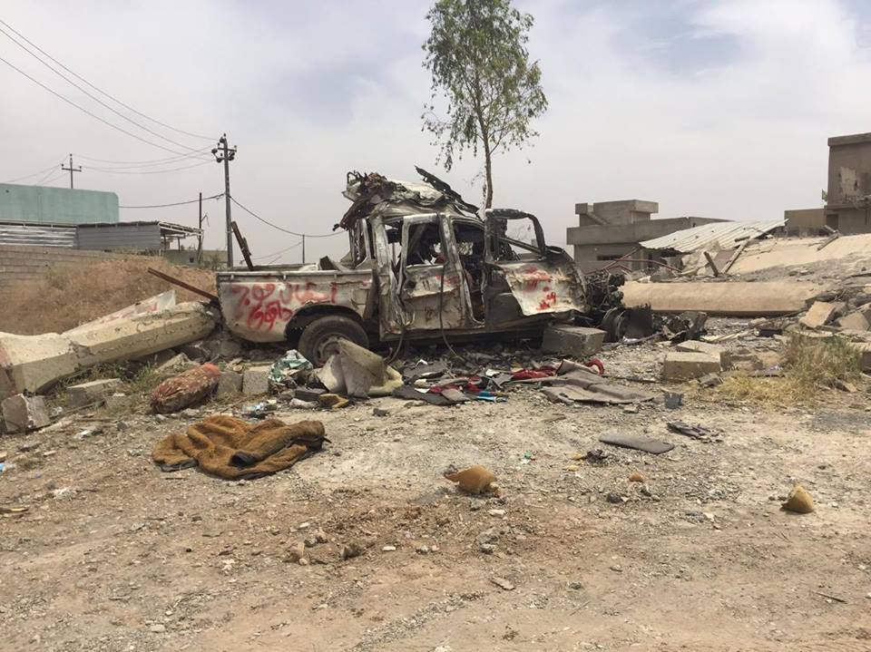 به‌ وێنه‌ وێرانكارييه‌كانى داعش له‌ گوندى به‌شير ببينه‌